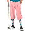 Mens Pink Microfiber Golf Knickers with Pink, White and Teal Argyle Socks