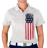 Ladies USA Homeland Golf Shirt - American Flag