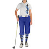 Ladies Argyle Paradise Golf Shirt - 6I: Light Blue/Royal/Black