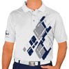 Mens Argyle Utopia Golf Shirt - FFFF: Navy/Taupe/White