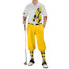 Mens Argyle Utopia Golf Shirt - I: Black/Yellow