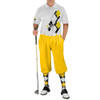 Mens Argyle Utopia Golf Shirt - NNNN: Black/Yellow/White