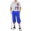 Mens Argyle Utopia Golf Shirt - PPPP: Royal/Red/White