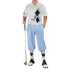Mens Argyle Utopia Golf Shirt - YYYY: Light Blue/Black/White