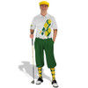 Golf Knickers Argyle Utopia Outfit EEE - Dark Green/Yellow