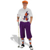 Golf Knickers Argyle Utopia Outfit LL - Purple/Orange/White