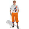 Golf Knickers Argyle Utopia Outfit PP - Khaki/Orange/Navy
