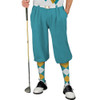 Golf Knickers Argyle Utopia Outfit 5G - Teal/Bronze/White