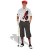 Golf Knickers Argyle Utopia Outfit 6U - Charcoal/Black/Red