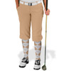 Ladies Golf Knickers Argyle Utopia Outfit GGG - Khaki/White