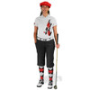 Ladies Golf Knickers Argyle Utopia Outfit JJJJ - Black/Red/White