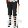 Ladies Golf Knickers Argyle Utopia Outfit MMMM - Black/Khaki/White