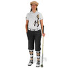 Ladies Golf Knickers Argyle Utopia Outfit MMMM - Black/Khaki/White