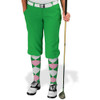 Ladies Golf Knickers Argyle Utopia Outfit NNN - Lime/Pink/White
