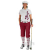 Ladies Golf Knickers Argyle Utopia Outfit P - Maroon/White
