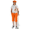 Ladies Golf Knickers Argyle Utopia Outfit X - Orange/White