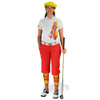 Ladies Golf Knickers Argyle Utopia Outfit 5A - Red/Orange/Yellow