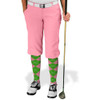 Ladies Golf Knickers Argyle Utopia Outfit 6Y - Pink/Lime
