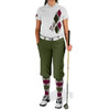 Ladies Argyle Utopia Golf Shirt - B: Taupe/Maroon/Olive