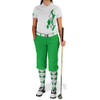 Ladies Argyle Utopia Golf Shirt - AA: Lime/White