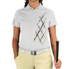 Ladies Argyle Utopia Golf Shirt - T: Natural/White