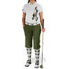 Ladies Argyle Utopia Golf Shirt - U: Olive/White