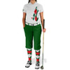 Ladies Argyle Utopia Golf Shirt - 5L: Dark Green/Red/White