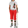 Ladies Argyle Utopia Golf Shirt - 5P: Red/Dark Green/White