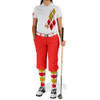 Ladies Argyle Utopia Golf Shirt - 5W: White/Gold/Red