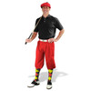 Mens Red, Black & Yellow Golf Outfit