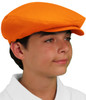 Youth Outdoor Sports Orange Microfiber Golf Cap Side