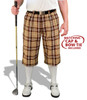 Mens Outdoor Sports Naples Plaid Golf Knickers Front with White Socks and Shirt