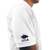 Mens USA Patriot Heroes Golf Shirt - Tearing Shirt Flag