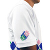 Mens Arcadia Arcadia Golf Shirt - 5M: Royal/Lime/Pink