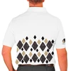 Mens Argyle Arcadia Golf Shirt - 6M: Charcoal/Black/Khaki