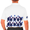 Mens Argyle Arcadia Golf Shirt - 6N: Navy/Royal/Purple
