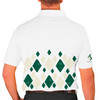 Mens Argyle Arcadia Golf Shirt - CCC: Dark Green/Natural