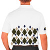 Mens Argyle Arcadia Golf Shirt - D: Olive/Navy/Khaki