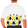 Mens Argyle Arcadia Golf Shirt - I: Black/Yellow