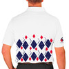 Mens Argyle Arcadia Golf Shirt - KKKK: Navy/Red/White