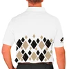 Mens Argyle Arcadia Golf Shirt - OO: Khaki/Black
