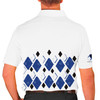 Mens Argyle Arcadia Golf Shirt - QQ: Royal/Black/White