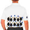 Mens Argyle Arcadia Golf Shirt - TTTT: Black/Royal/Khaki