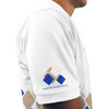 Mens Argyle Arcadia Golf Shirt - WWWW: Khaki/Royal/White