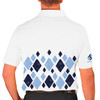 Mens Argyle Arcadia Golf Shirt - ZZ: Navy/Light Blue