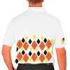Golf Knickers Argyle Arcadia Outfit 5I - Orange/Yellow/Black