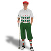 Golf Knickers Argyle Arcadia Outfit 5L - Dark Green/Red/White