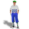 Golf Knickers Argyle Arcadia Outfit 5M - Royal/Lime/Pink