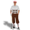 Golf Knickers Argyle Arcadia Outfit AAAA - Brown/Pink/White