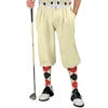 Golf Knickers Argyle Arcadia Outfit C - Natural/Black/Red